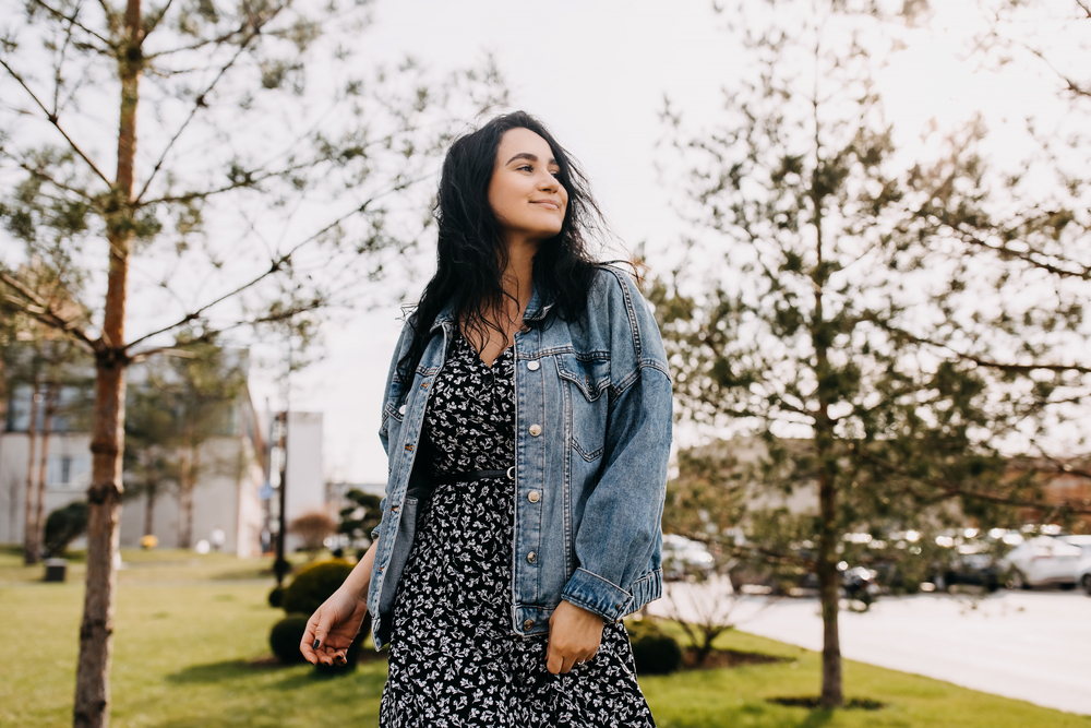 veste jean femme